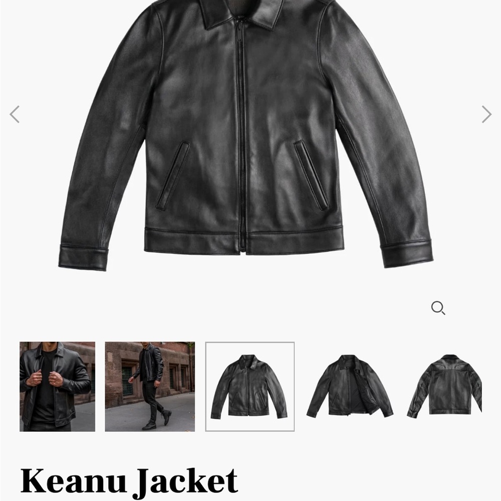 Thursday Boot Company Black Leather Jacket